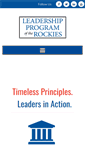 Mobile Screenshot of leadershipprogram.org