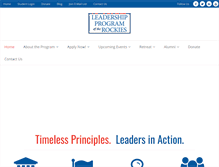 Tablet Screenshot of leadershipprogram.org